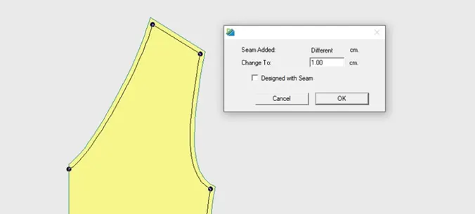معرفی تابع specify seam در نرم افزار طراحی الگو پلی پترن